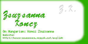 zsuzsanna koncz business card